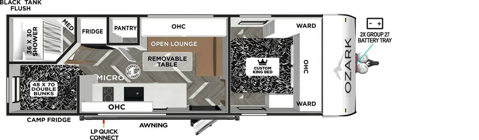 2400BHLE Floorplan Image